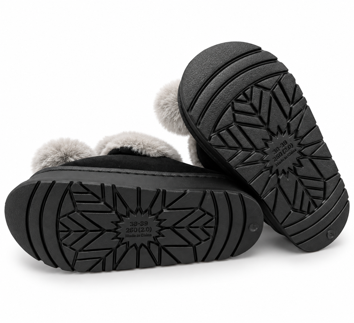 PANTUFLA DAMA BUNNY BLACK