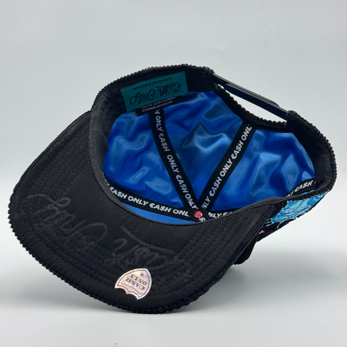 GORRA CASH ONLY - NY WHITE BLING PANA BLACK (PLANA)