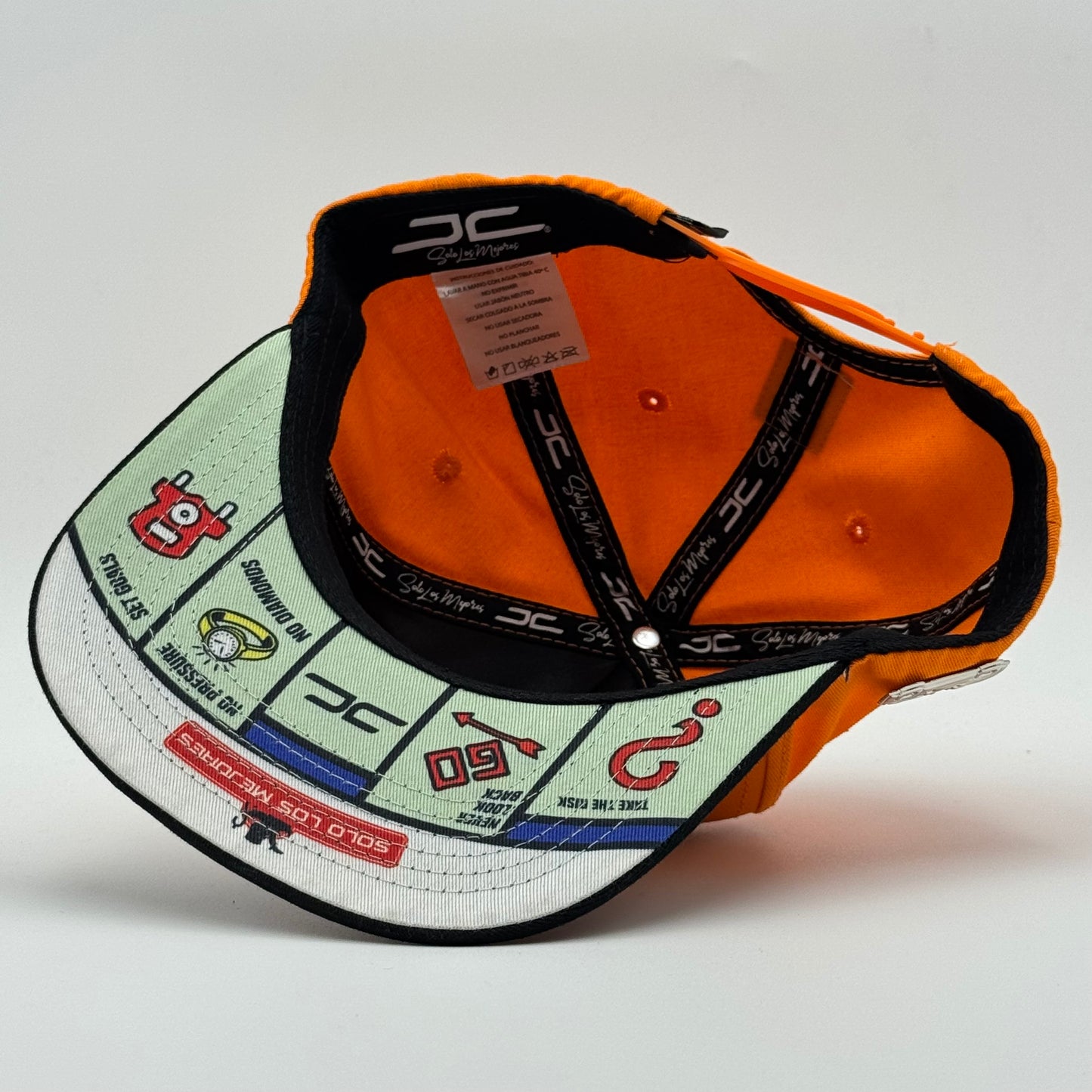 GORRA JC HATS - NEVER LOOK BACK NARANJA