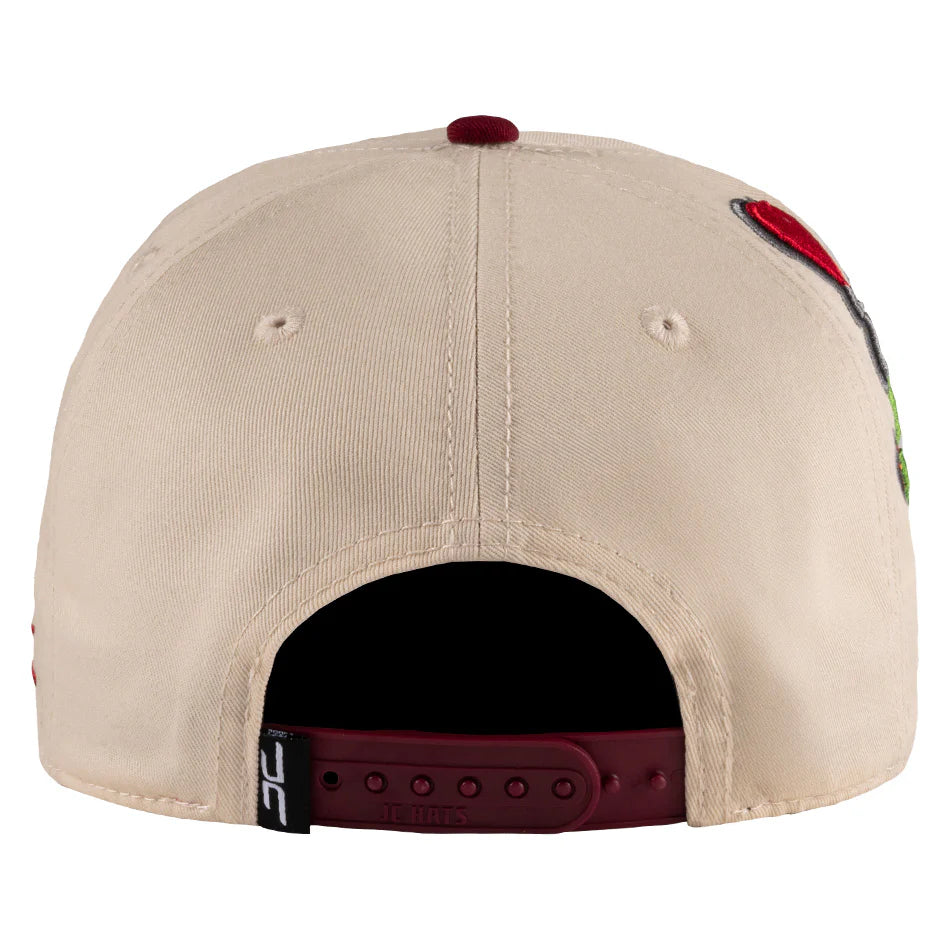 JC HATS - MONEY LOVE BEIGE RED