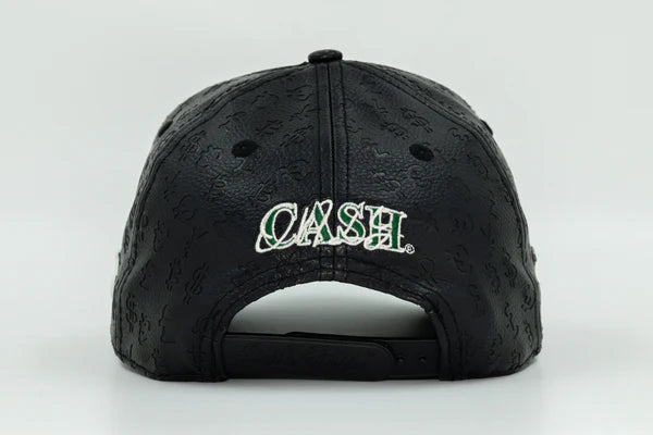 CASH ONLY - BLACK LEATHER NEW LOGO