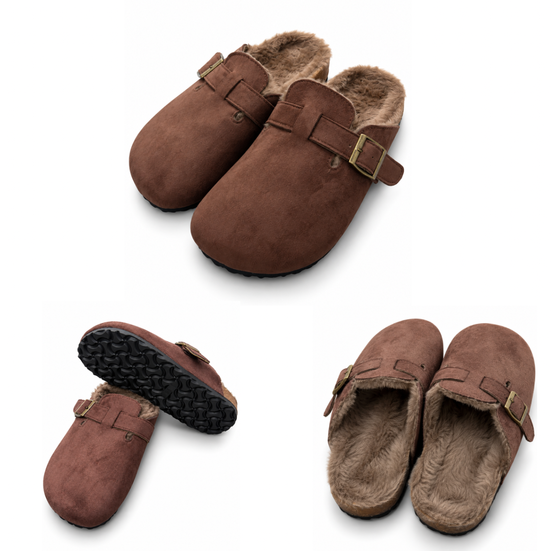 Pantuflas Urban Suede Buckle |DAMA F0617 LISTO
