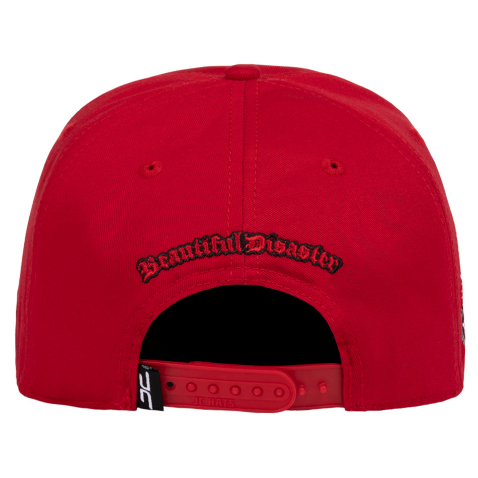 JC HATS - BEAUTIFUL DISASTER RED