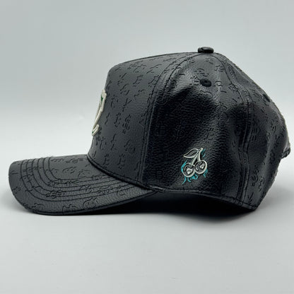 GORRA CASH ONLY - BLACK LEATHER NEW LOGO