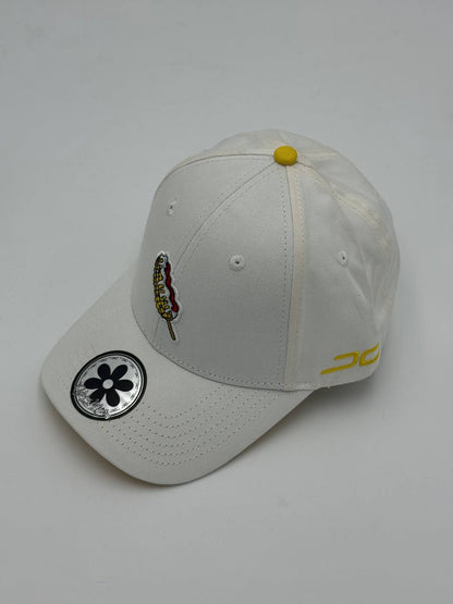 GORRA JC HATS - ELOTE LOVER CURVA BLANCO/AMARILLO