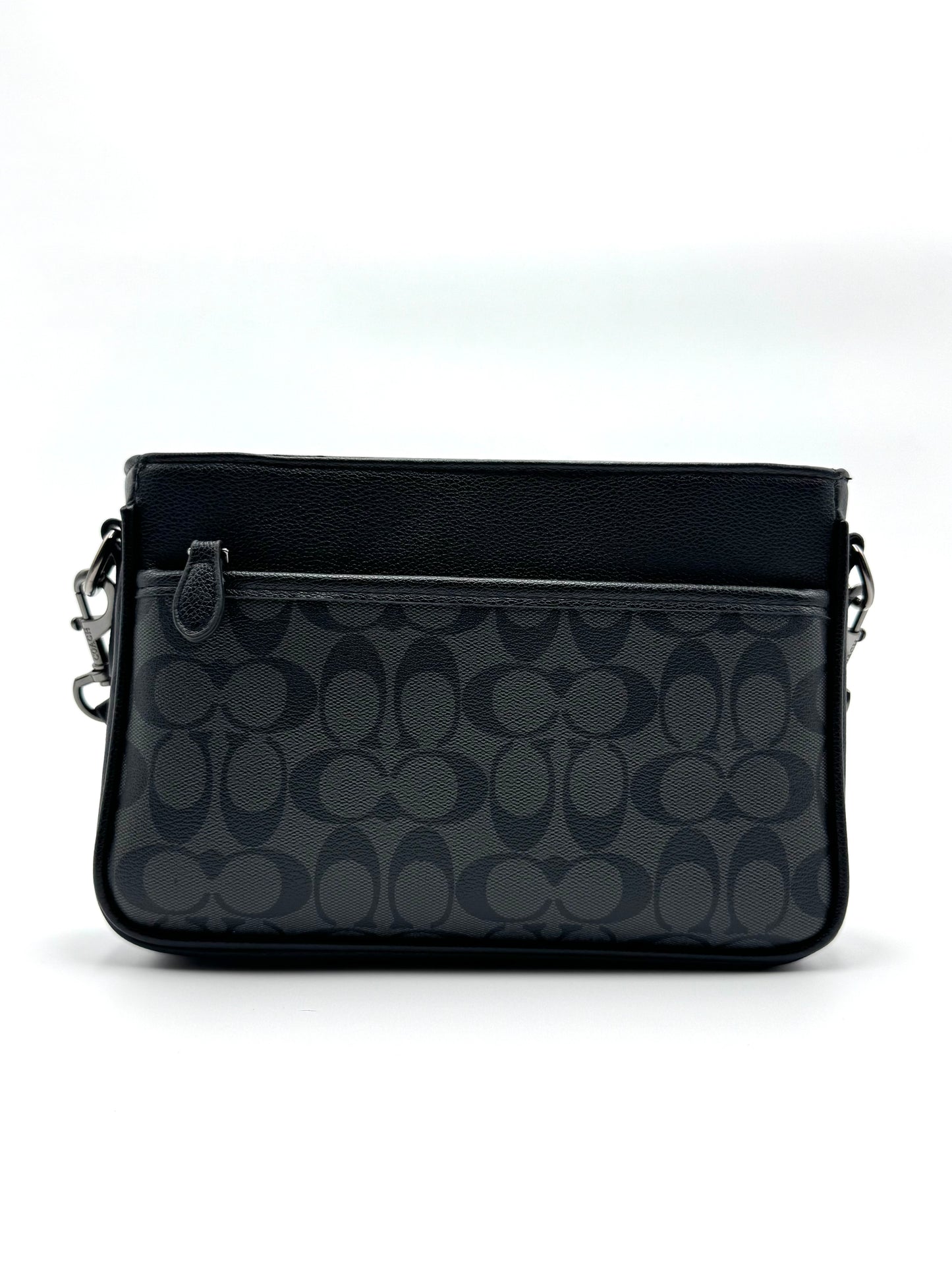 Bandolera Coach District – Negro con gris