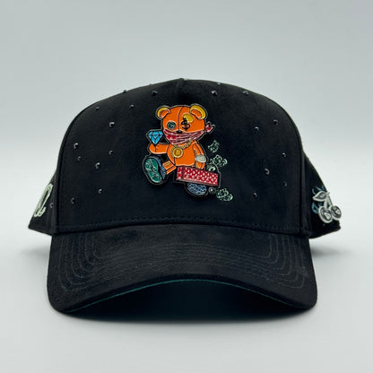 GORRA CASH ONLY - TEDDY RHINESTONES BLACK (CURVA)