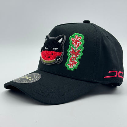 GORRA JC HATS - WATERMELON CAT BLACK