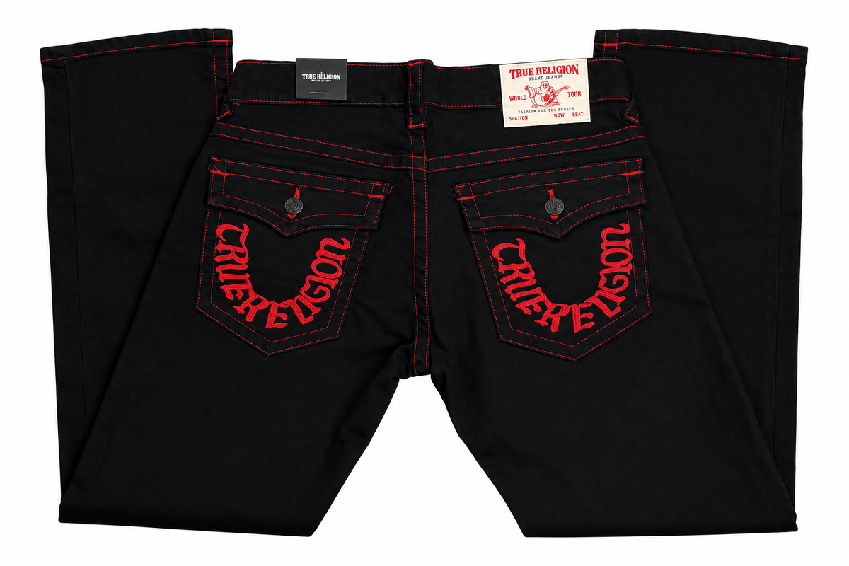 TRUENEGRO H-LETRAS ROJAS 128