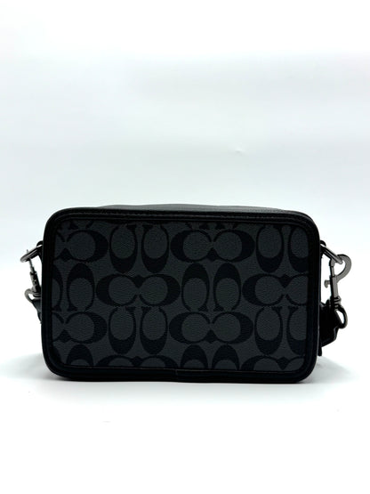 Bandolera Coach Min - Negro con gris