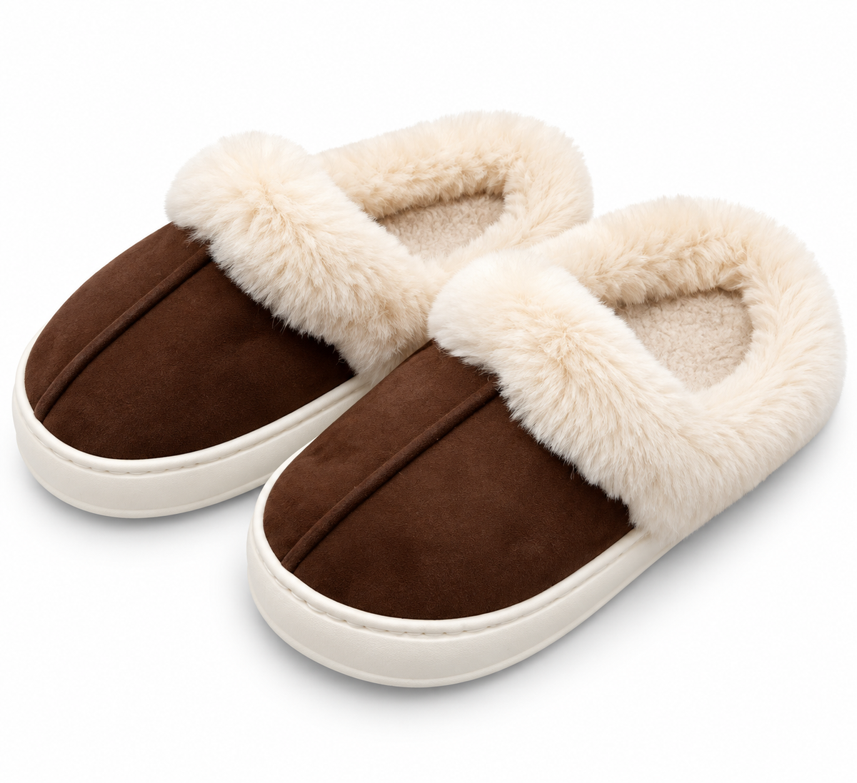 PANTUFLA CABALLERO CAFÉ OSCURO