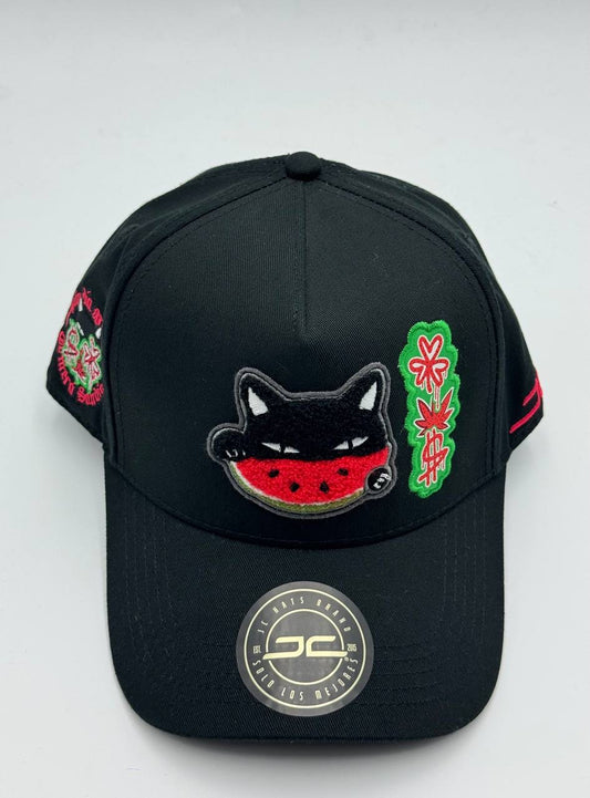 GORRA JC HATS - WATERMELON CAT BLACK