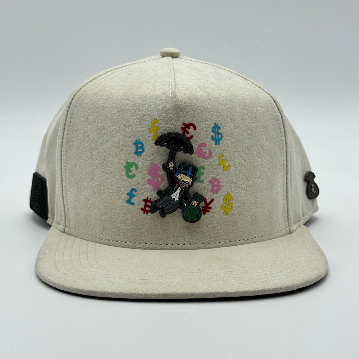 GORRA CASH ONLY - MONOPOLY FULL PRINT BEIGE FLAT