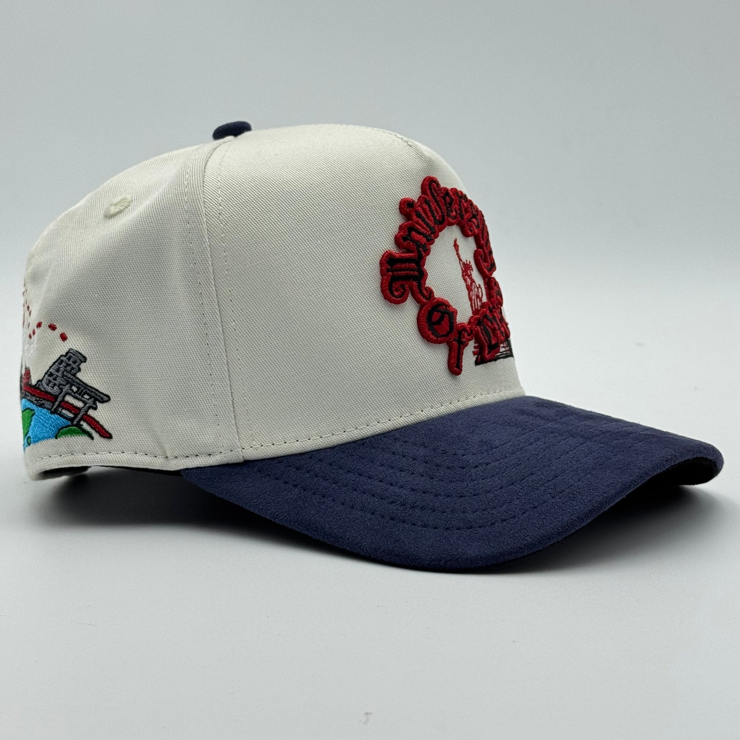 GORRA JC HATS - UNIVERSITY OF LIFE BEIGE NAVY