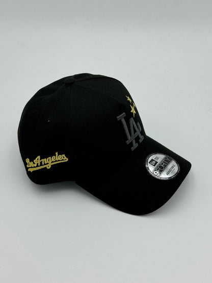 GORRA NEW ERA - LA DODGERS BLACK GOLD A FRAME 9FORTY