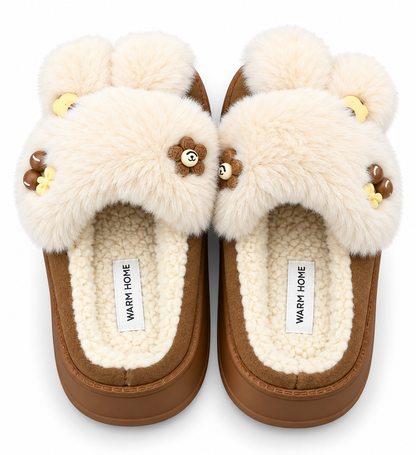 PANTUFLA DAMA BUNNY COFFE