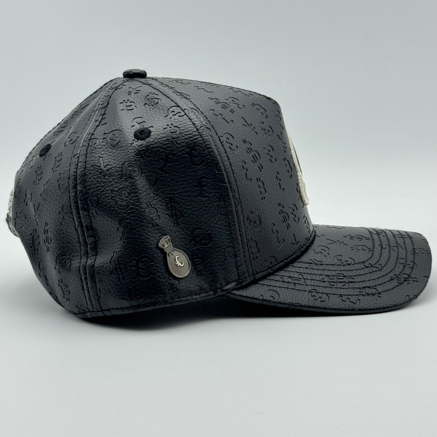GORRA CASH ONLY - BLACK LEATHER NEW LOGO
