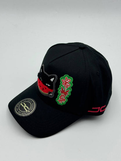 GORRA JC HATS - WATERMELON CAT BLACK