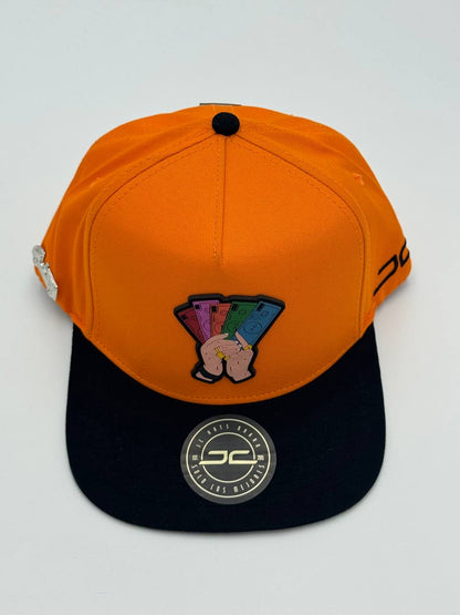 GORRA JC HATS - NEVER LOOK BACK NARANJA