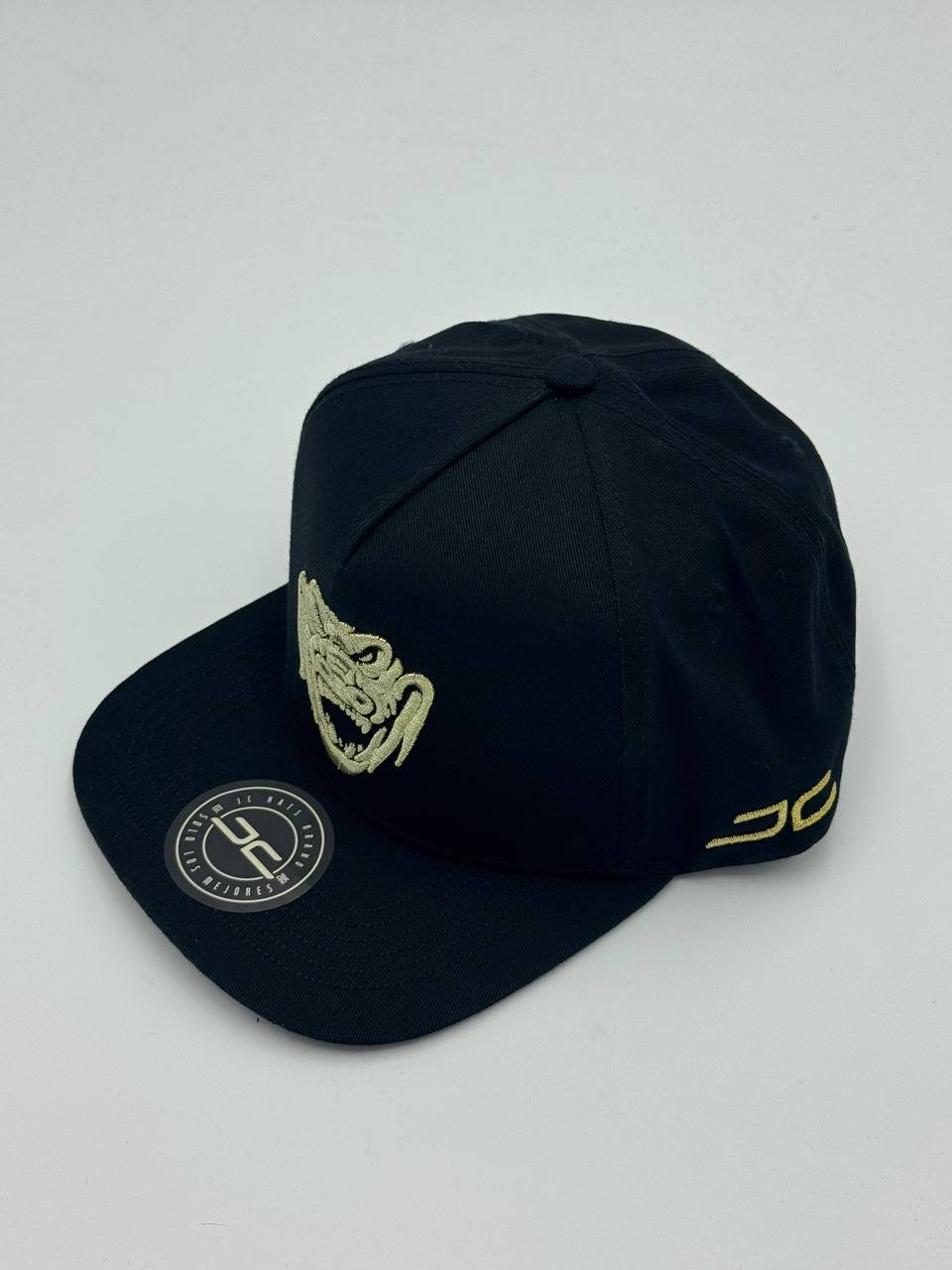 GORRA JC HATS - CROCODILE BLACK/GOLD
