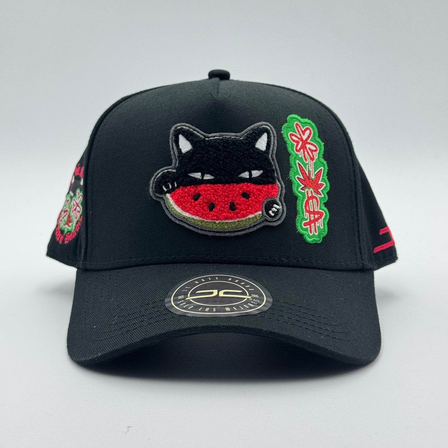 GORRA JC HATS - WATERMELON CAT BLACK