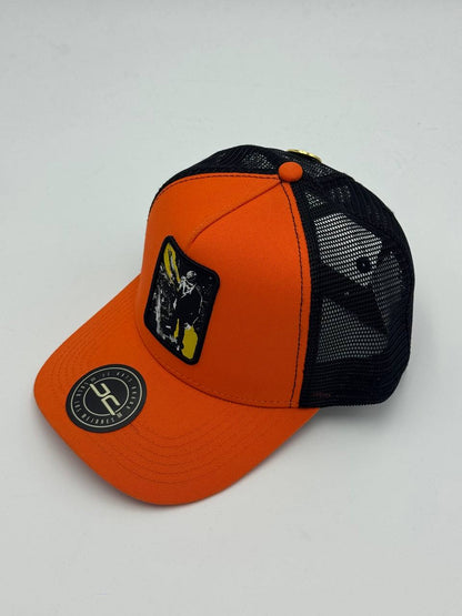 GORRA JC HATS - BAD GUY CURVA/MALLA NARANJA