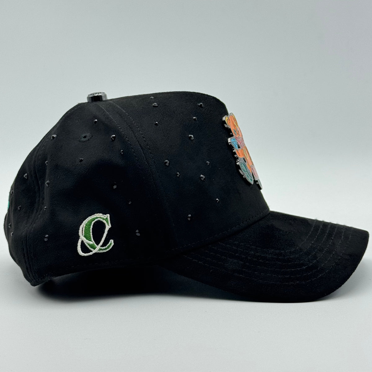 GORRA CASH ONLY - TEDDY RHINESTONES BLACK (CURVA)