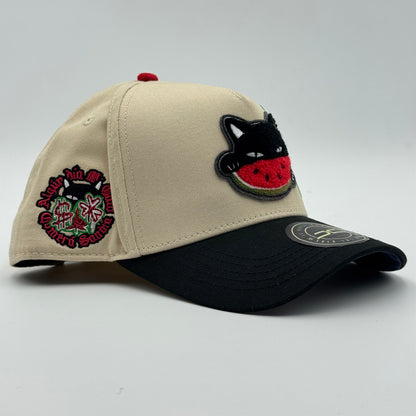 GORRA JC HATS - WATERMELON CAT BEIGE/BLACK