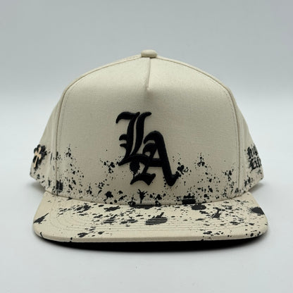 GORRA CAS ONLY - LA PAINT BEIGE/WITHE