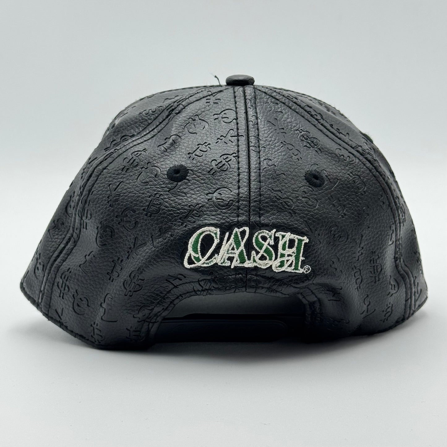 GORRA CASH ONLY - BLACK LEATHER NEW LOGO