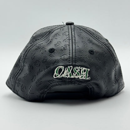 GORRA CASH ONLY - BLACK LEATHER NEW LOGO