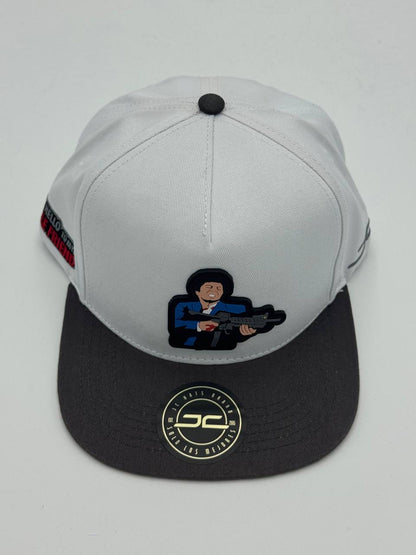 GORRA JC HATS - MY LITTLE FRIEND WHITE/GREY