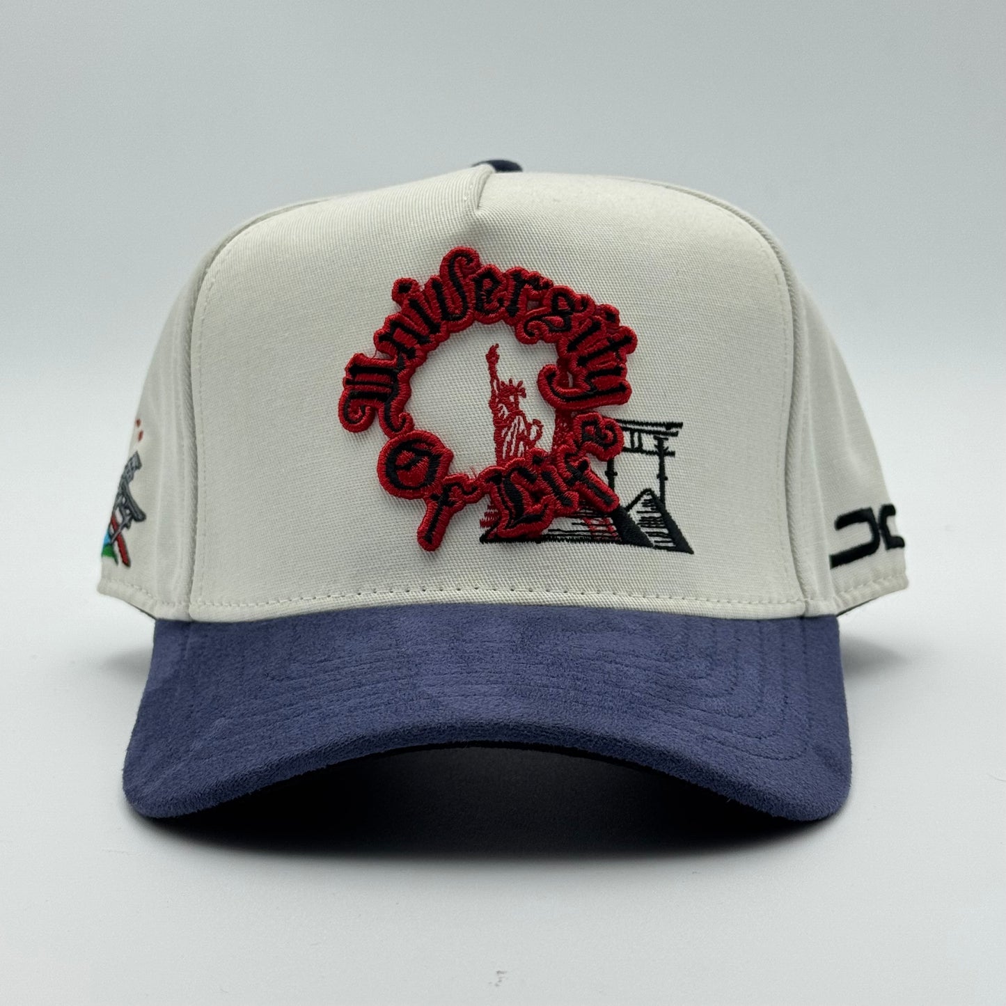 GORRA JC HATS - UNIVERSITY OF LIFE BEIGE NAVY