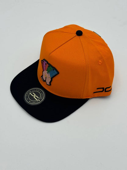 GORRA JC HATS - NEVER LOOK BACK NARANJA