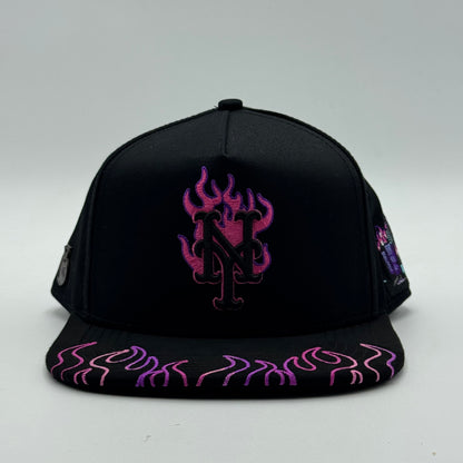 GORRA CASH ONLY - NY IN FLAMES (PLANA)