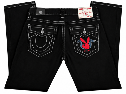 True Religion Black Playboy Horseshoe Denim