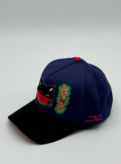 GORRA JC HATS - WATERMELON CAT BLUE