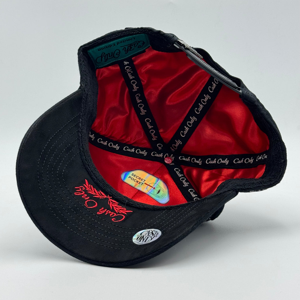 GORRA CASH ONLY - LUCKY CAT BLACK (CURVA)