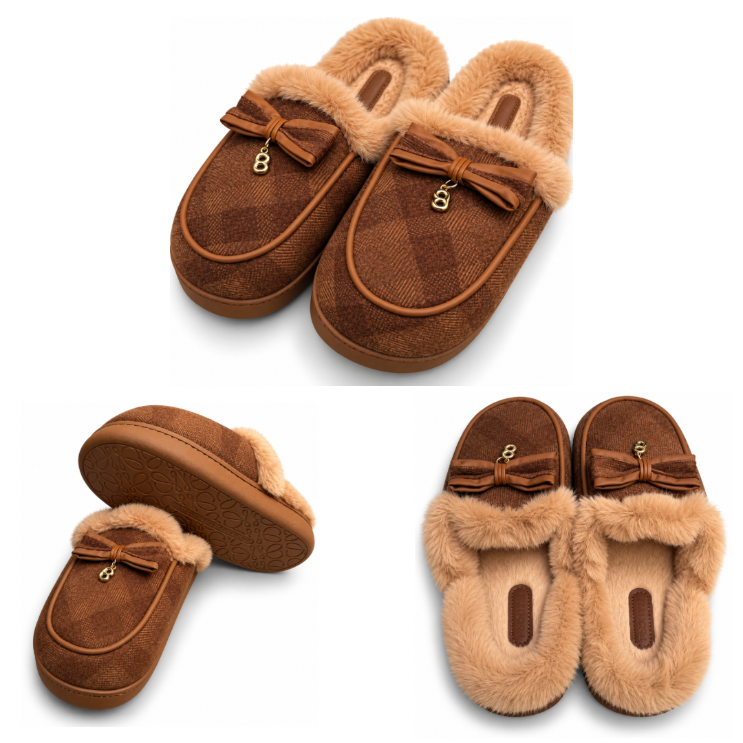 Pantuflas Royal Mocca Luxe  |DAMA FE092 listo