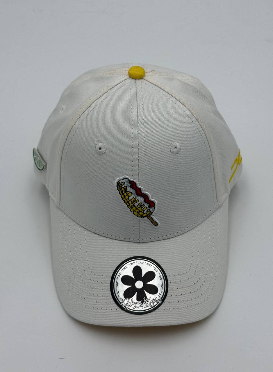 GORRA JC HATS - ELOTE LOVER CURVA BLANCO/AMARILLO