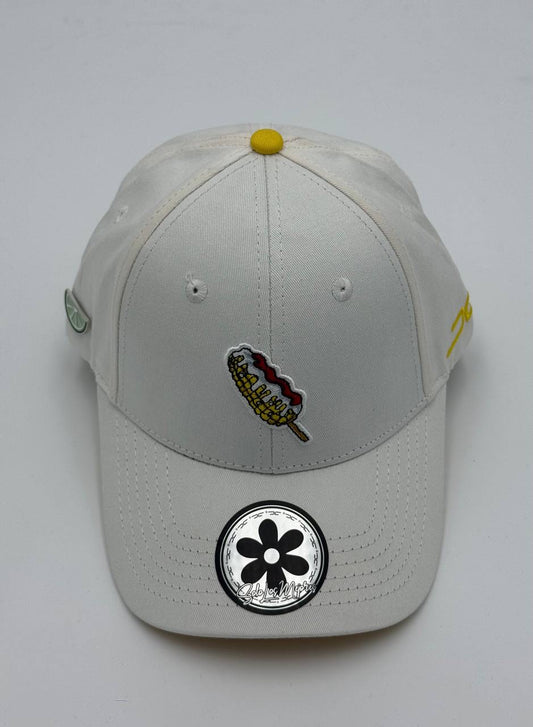GORRA JC HATS - ELOTE LOVER CURVA BLANCO/AMARILLO