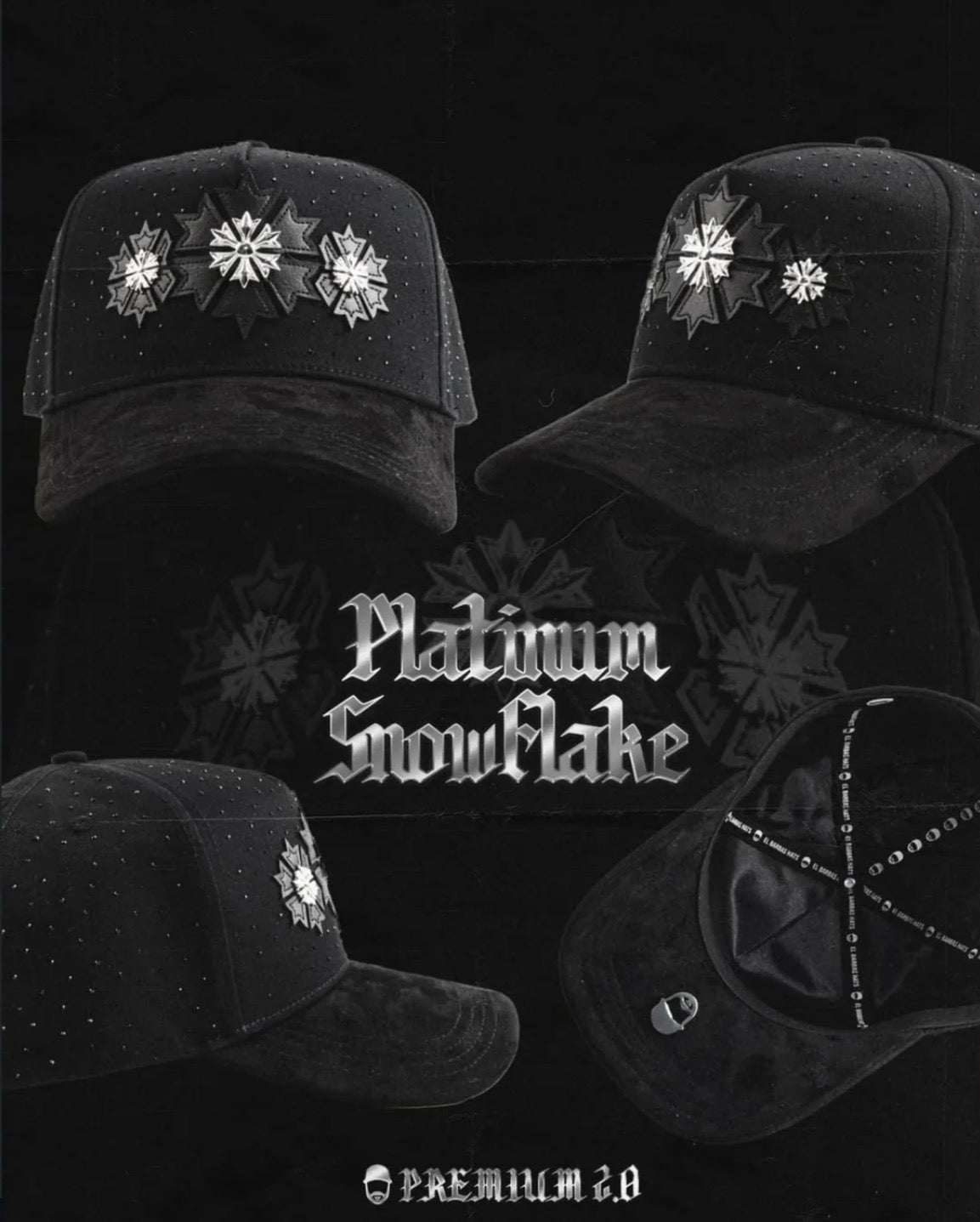 GORRA BARBAS HATS - PLATINUM SNOWFLAKE
