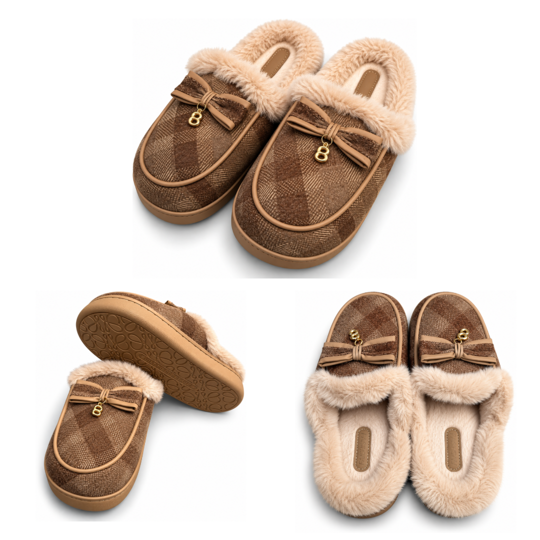 Pantuflas Royal Mocca Luxe  |DAMA FE092 listo