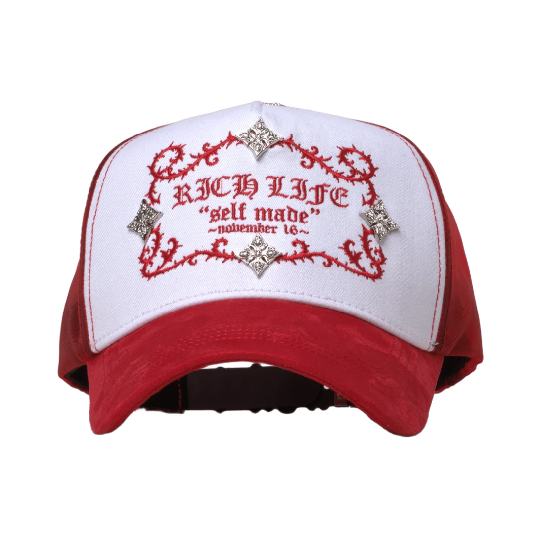 (PREVENTA) GORRA BARBAS HATS X RICO O MUERTO - RICHLIFE RED
