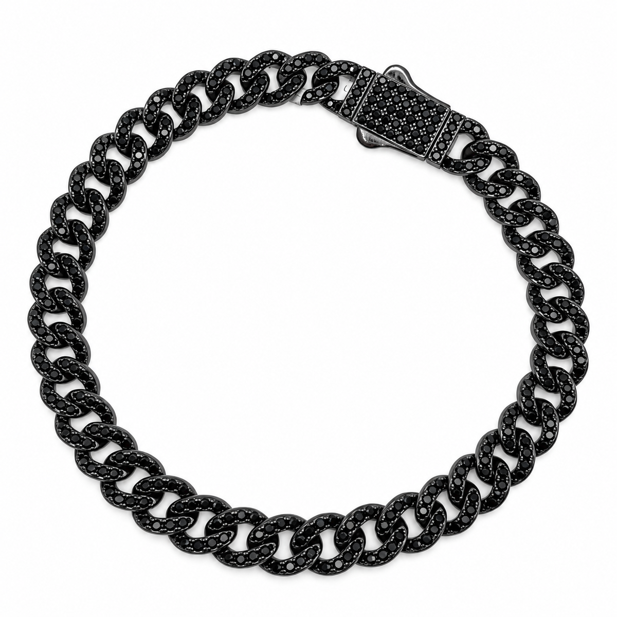 Pulso Cerrado Cubano Negro Iced – 21 cm | 20.8 g