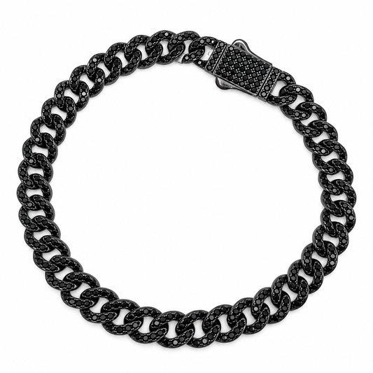 Pulso Cerrado Cubano Negro Iced – 21 cm | 20.8 g