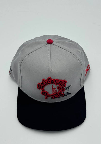 GORRA JC HATS - UNIVERSITY OF LIFE GRAY