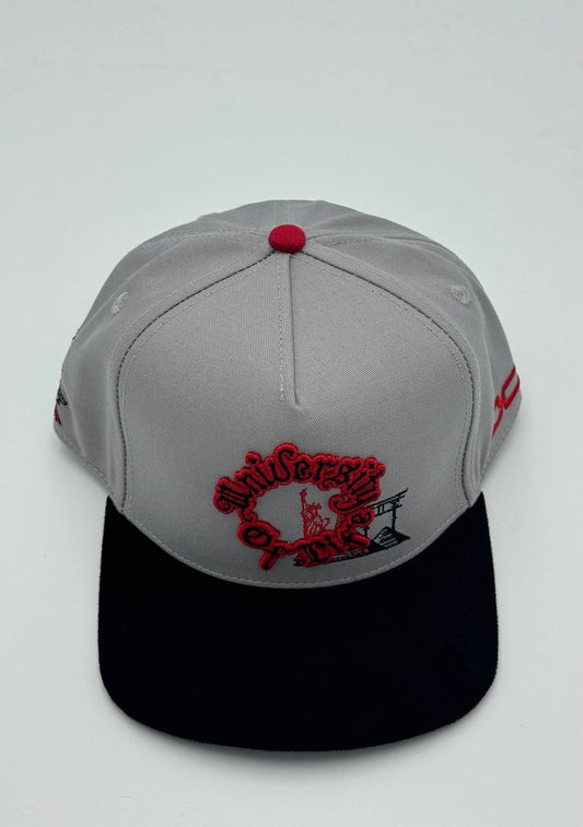 GORRA JC HATS - UNIVERSITY OF LIFE GRAY
