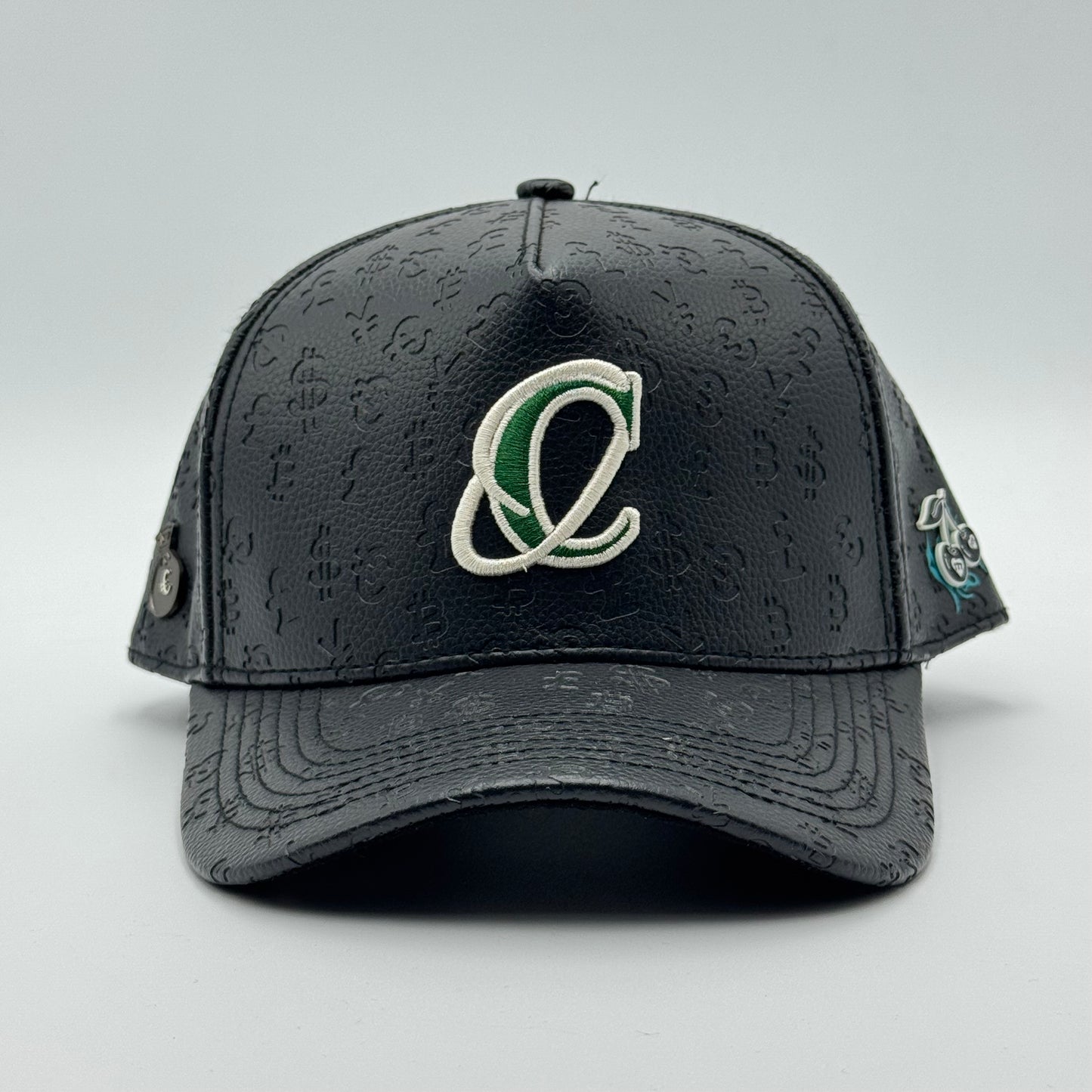 GORRA CASH ONLY - BLACK LEATHER NEW LOGO