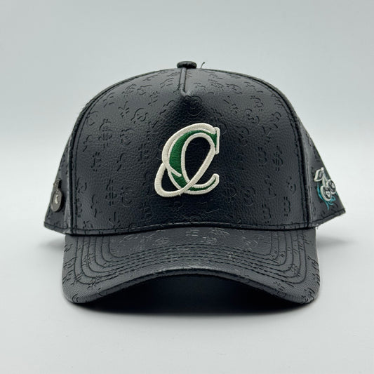 GORRA CASH ONLY - BLACK LEATHER NEW LOGO
